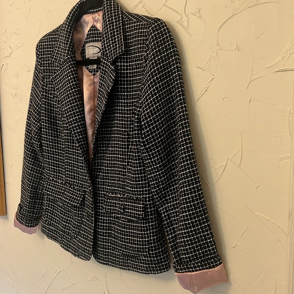 B & W Tweed-Style Jacket by Rave, Sz M - Picture 12 of 16